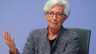 European Central Bank (ECB) President Christine Lagarde gestures as she addresses a news conference on the outcome of the meeting of the Governing Council, in Frankfurt, Germany, March 12, 2020. REUTERS/Kai Pfaffenbach